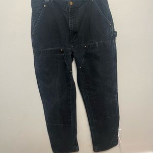 Black Carhartt double knees made in USA